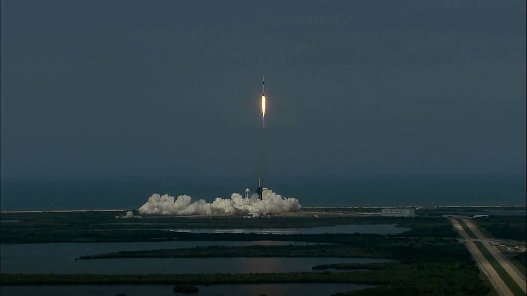 SpaceX Falcon 9 launching NASA’s Demo-2 mission on May 30, 2020