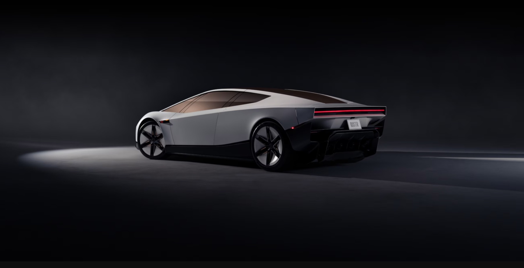 Roadster rear wing and lights